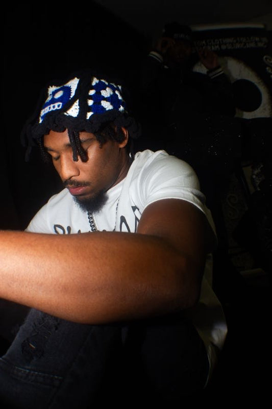 BLUE WH!RL WH!ND (BUCKET HAT)