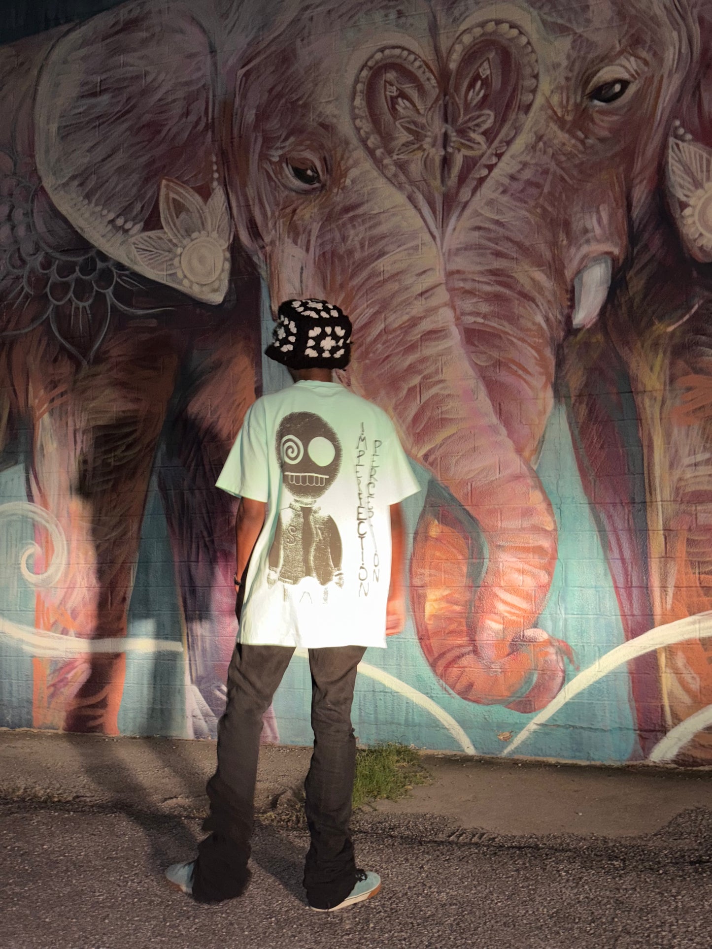 BLACK WH!RL WH!ND (BUCKET HAT)