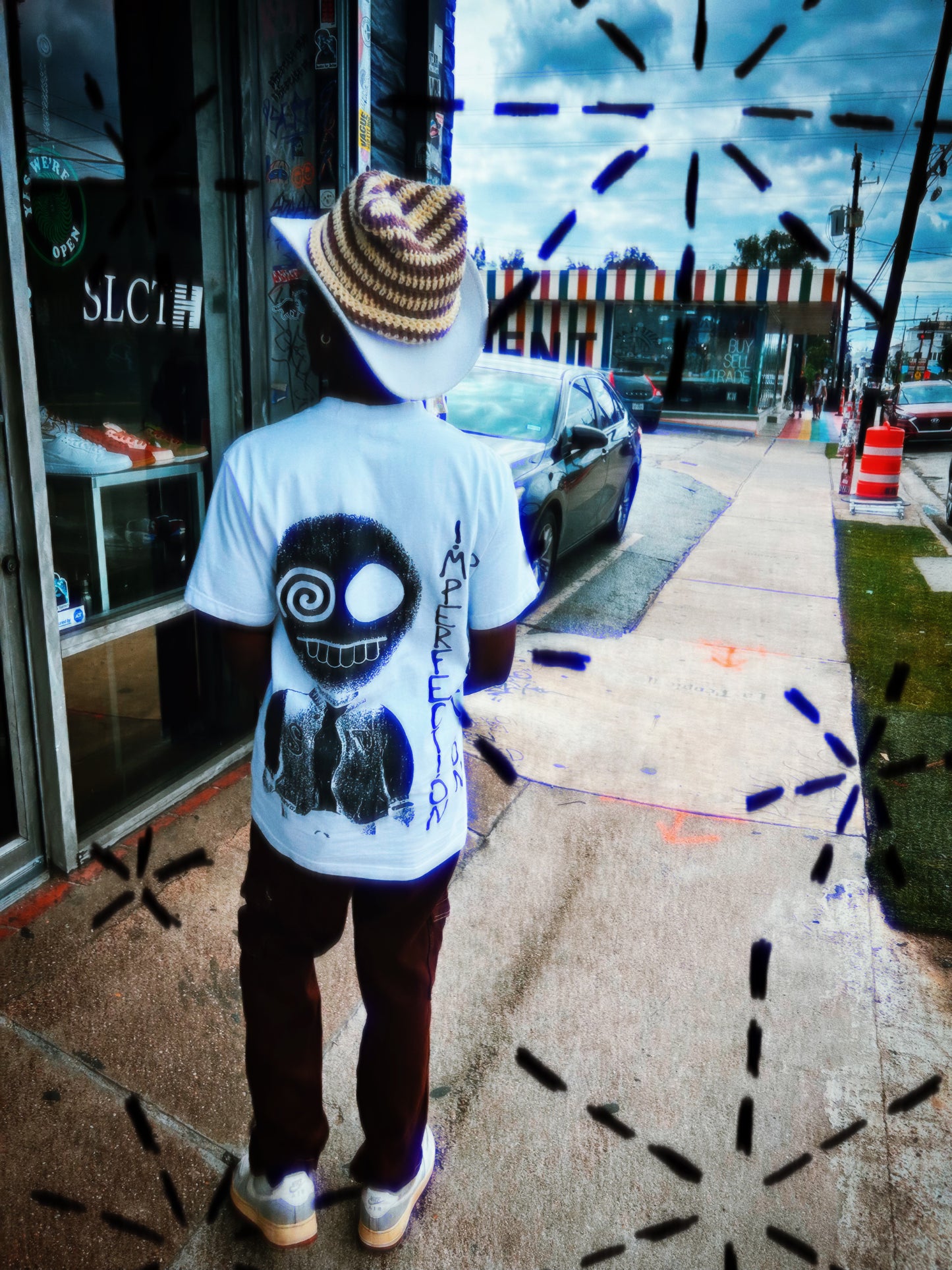 SLUR!CANE UZUMAKU WH!TE T-Shirt